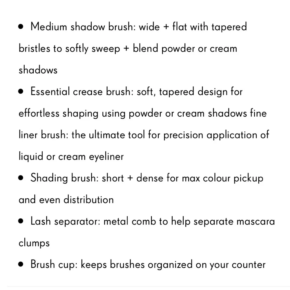 Real Techniques Enhanced Eye Eyeshadow Brush Set + Brush Holder Organizer